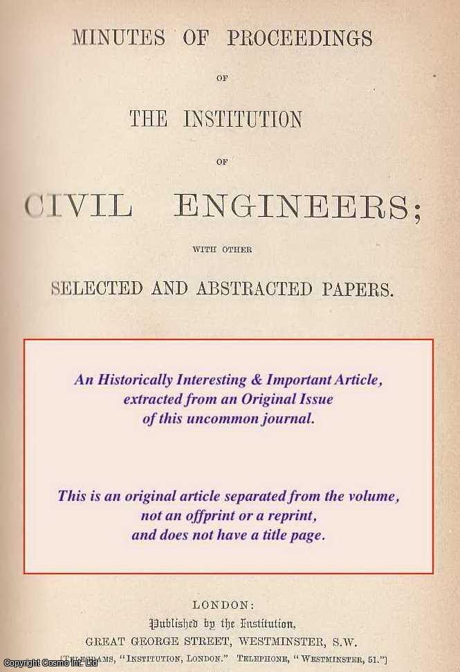 Arthur Brebner - Derivation of The Regime Equations from Relationships for Pressurized Flow by use of The Principle of Minimum Energy-Degradation Rate. An uncommon original article from the Institution of Civil Engineers reports, 1967.
