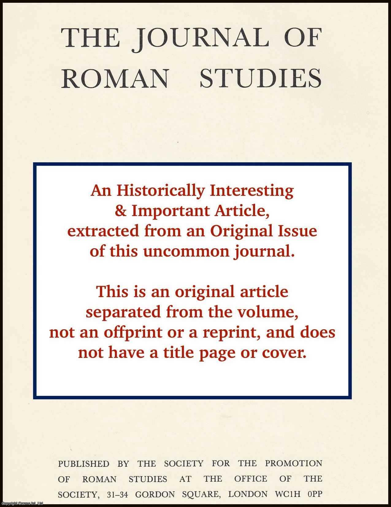 Alan K. Bowman - A Military Strength Report from Vindolanda. An original article from the Journal of Roman Studies, 1991.