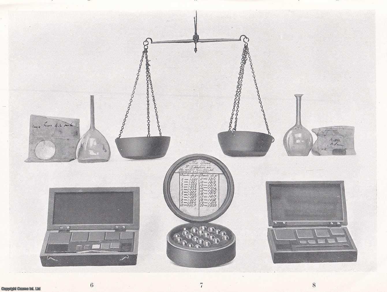 Francis Jones, F.R.S.E., F.C.S. - The Collection of Apparatus Used by Dalton, now in The Possession of The Manchester Literary and Philosophical Society. An original article from the Memoirs of the Literary and Philosophical Society of Manchester, 1904.