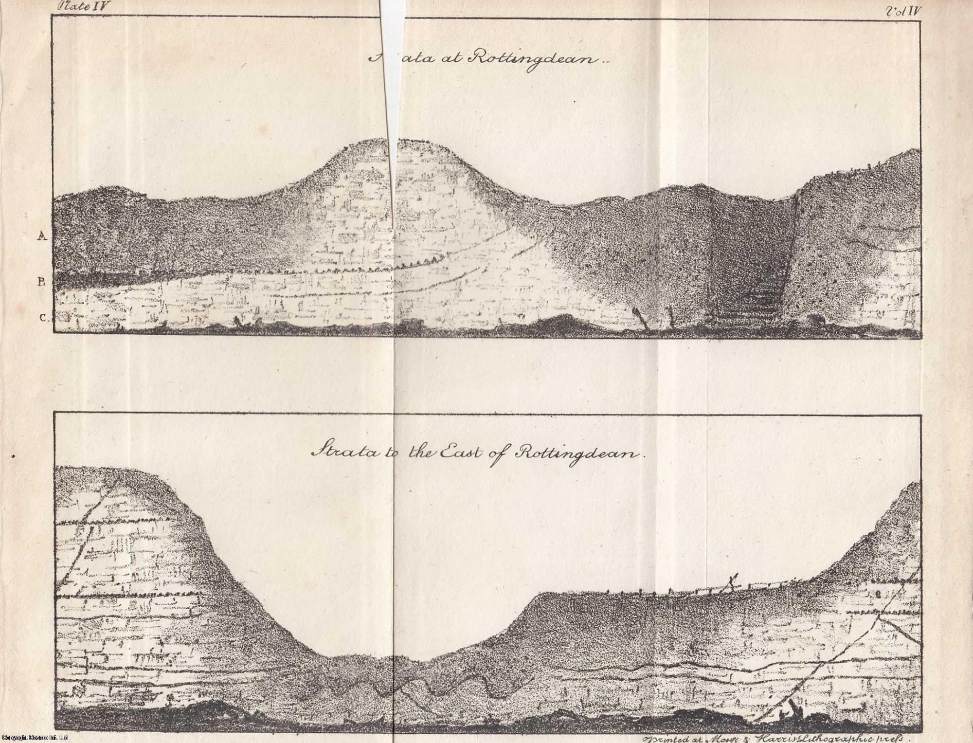 BRIGHTON GEOLOGY - The Strata of a Remarkable Chalk Formation in The Vicinity of Brighton and Rottingdean. By J. F. Daniell F.R.S. An uncommon original article from the Journal of Science and the Arts, edited by the Royal Institution of Great Britain, 1818.