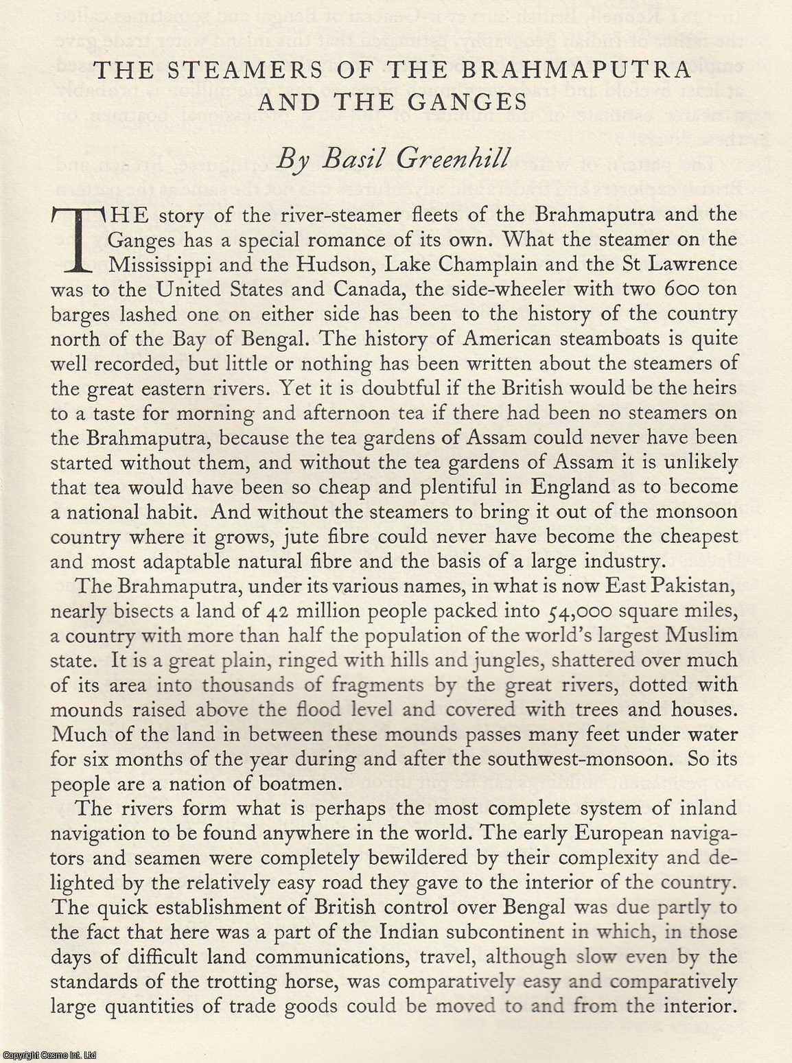 Basil Greenhill - The Steamers of The Brahmaputra and The Ganges. An original article from the Mariner's Mirror, 1966.