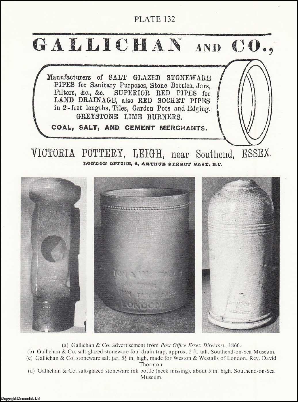 John Howell - The Stoneware Pottery at Leigh-on-Sea, Essex. An original article from the English Ceramic Circle, 1986.