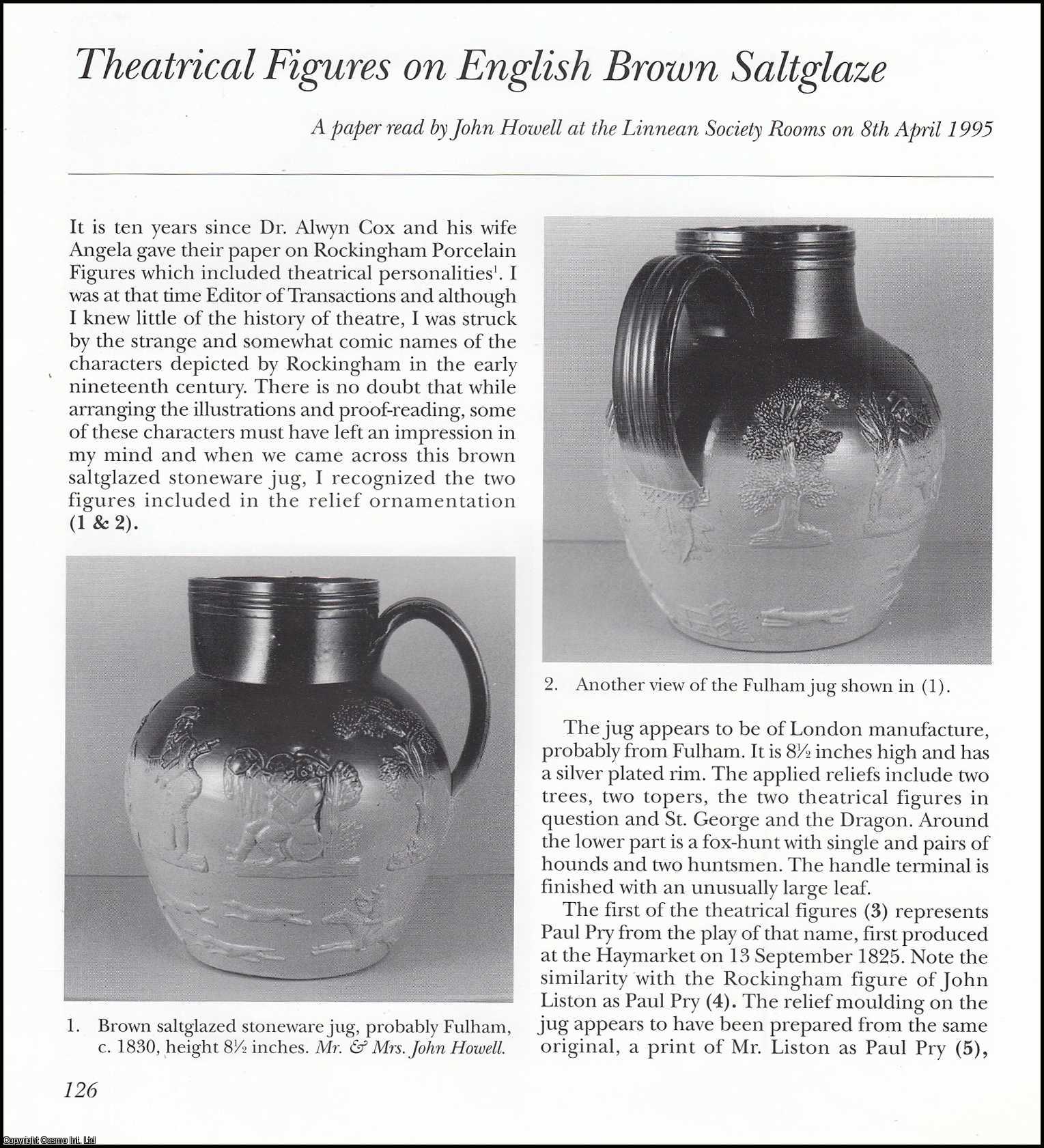 John Howell - Theatrical Figures on English Brown Saltglaze. An original article from the English Ceramic Circle, 1996.