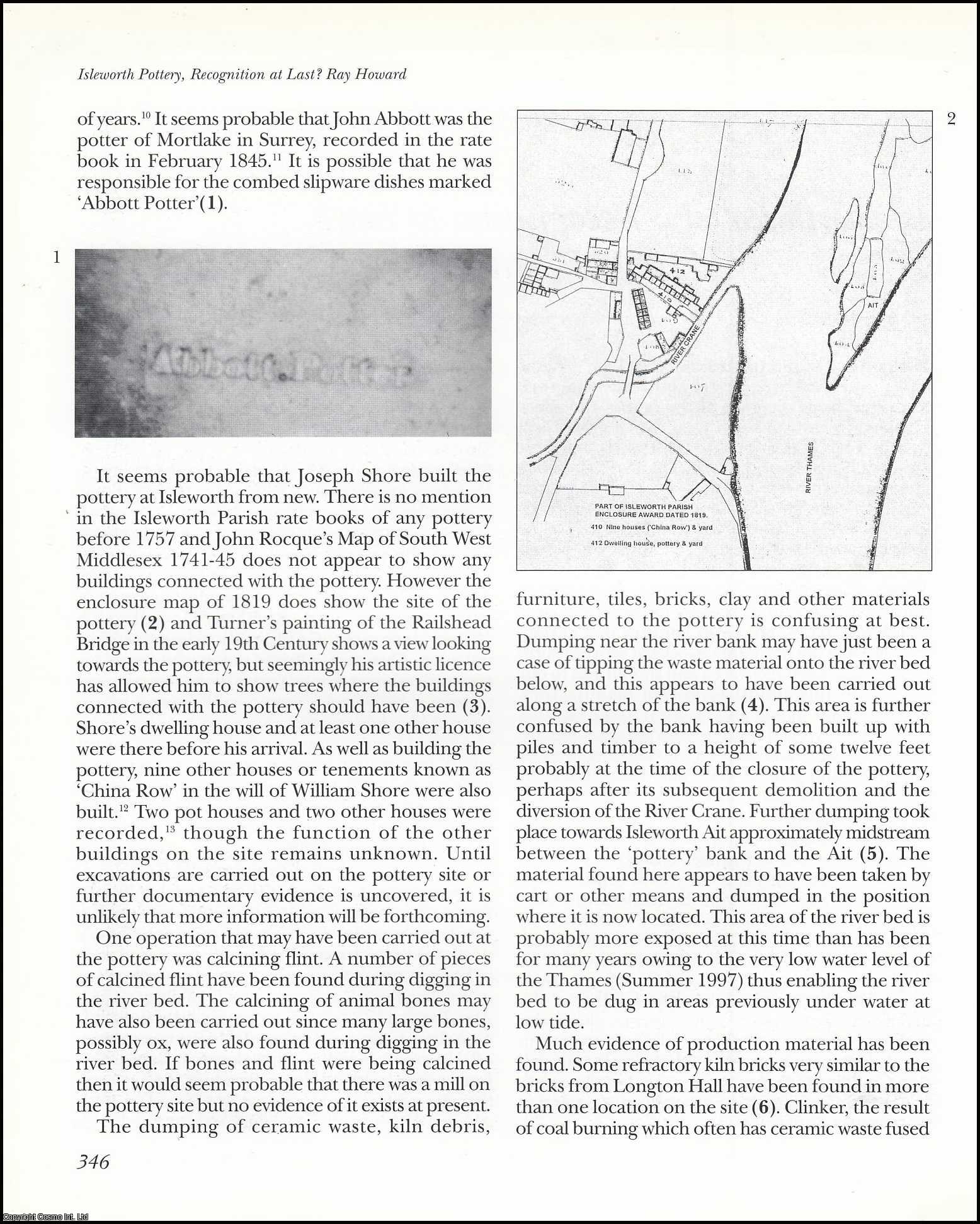 Ray Howard - Isleworth Pottery, Recognition at Last? An original article from the English Ceramic Circle, 1998.