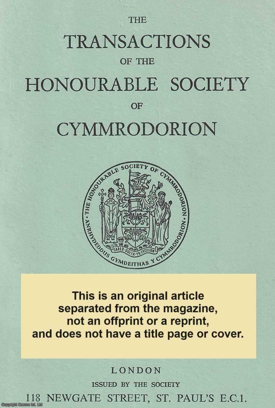 Maxwell Fraser - Lord Llanover (Big Ben) in London. An original article from The Transactions of The Honourable Society of Cymmrodorion, 1964.