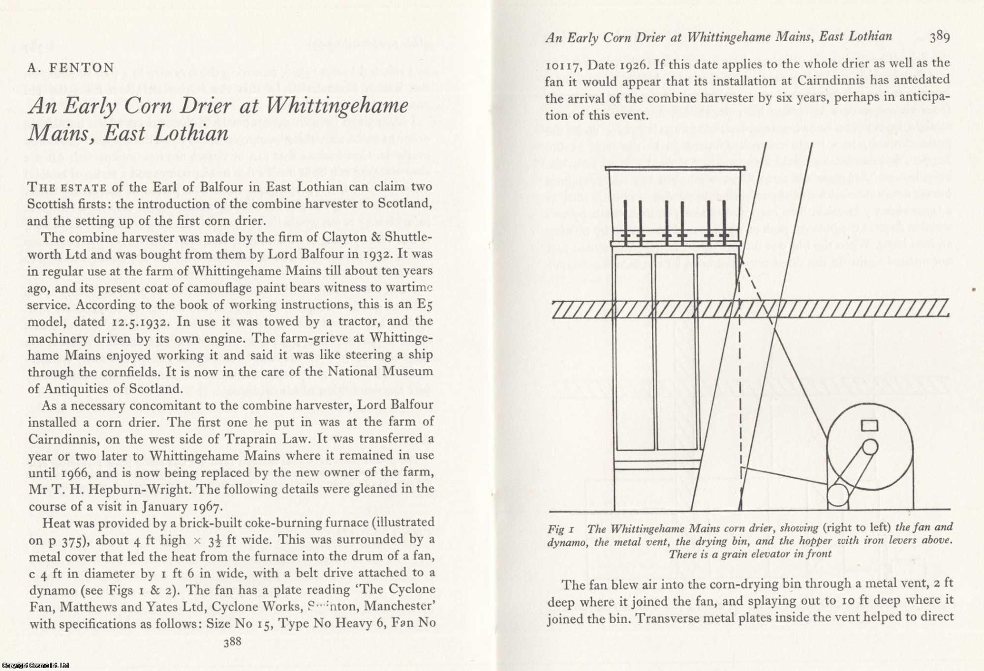 A. Fenton - Early Corn Drier at Whittingehame Mains, East Lothian. An original article from the Journal of Industrial Archaeology, 1969.