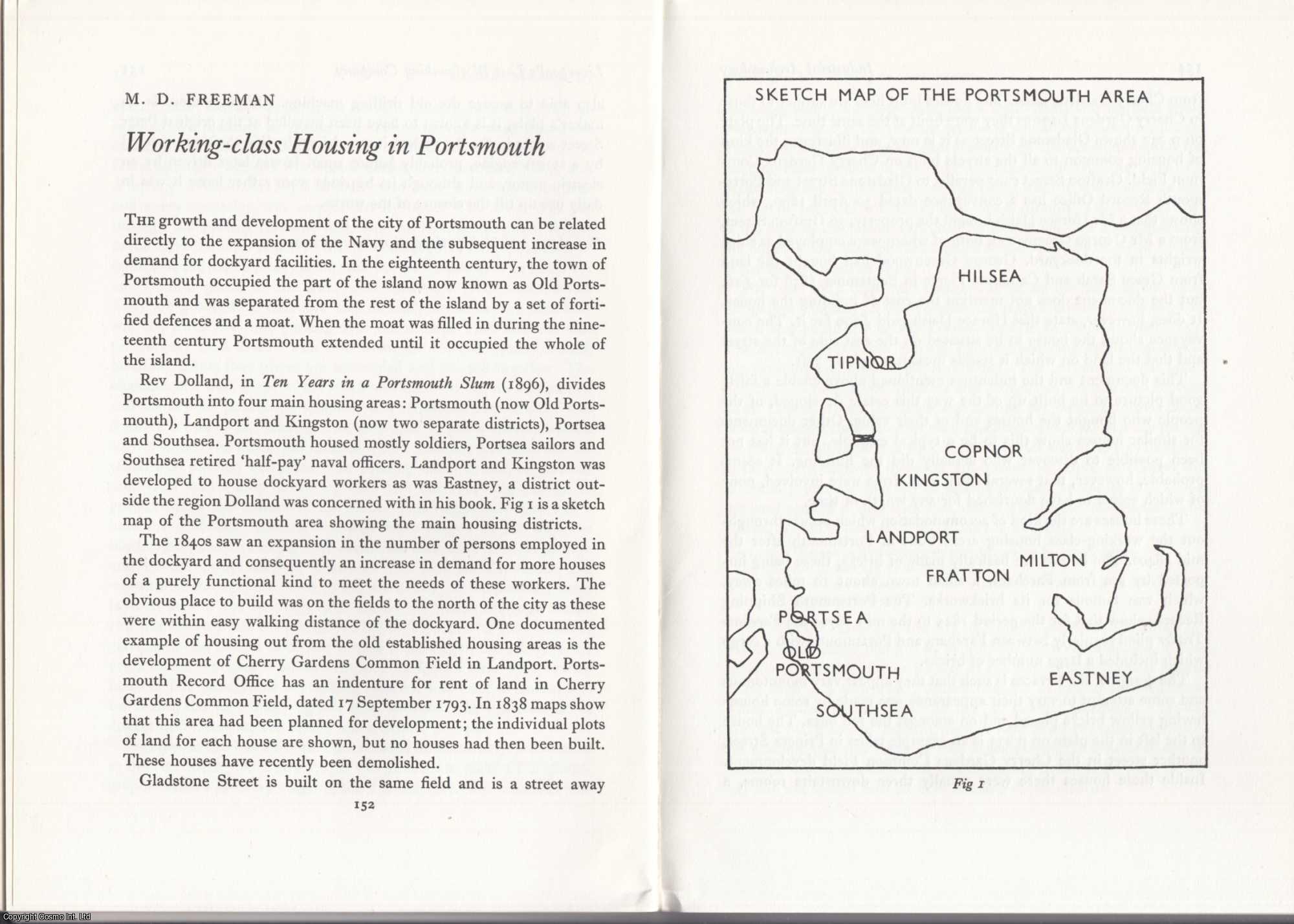 M. D. Freeman - Portsmouth Working-Class Housing. An original article from the Industrial Archaeology Journal, 1973.