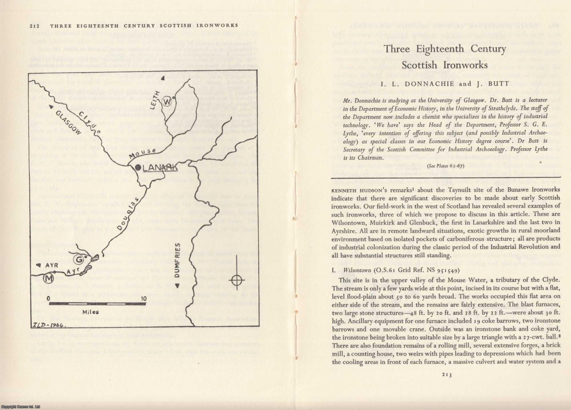 I. L. Donnachie and J. Butt - Three Eighteenth Century Scottish Ironworks. An original article from the Industrial Archaeology Journal, 1965.