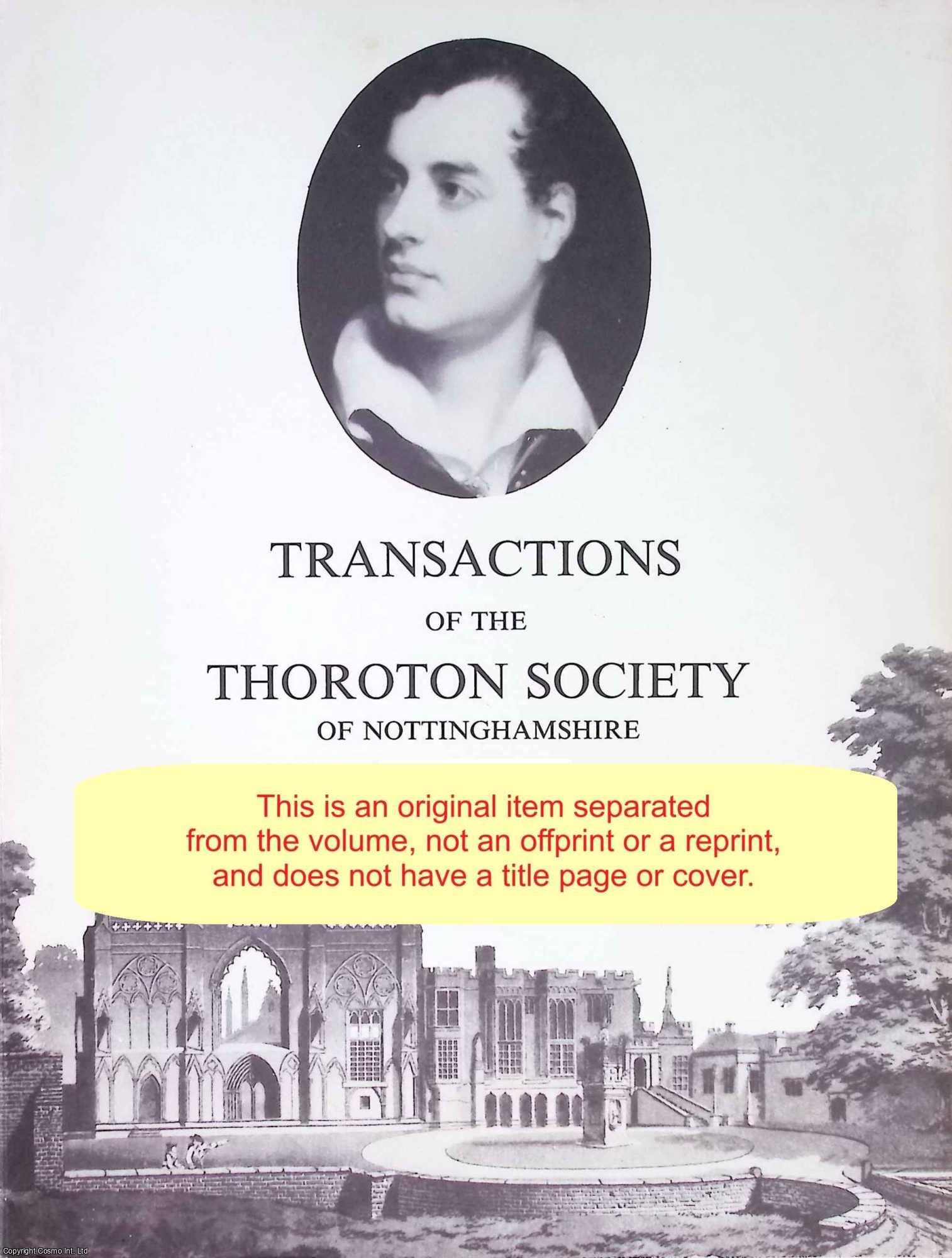 T. W. Courtney - Newark Castle Excavation 1972. An original article from The Transactions of the Thoroton Society of Nottinghamshire, 1973.