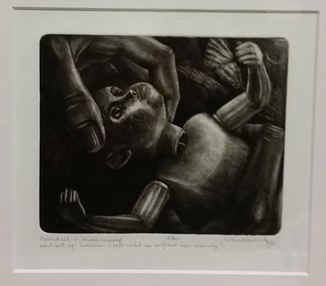 Roel Slabbinck - Framed Ex Libris Etching