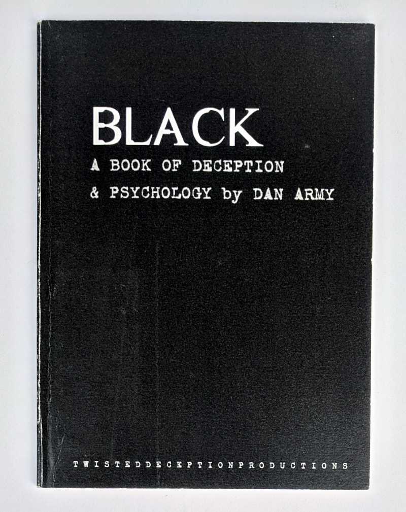 Dan Army - Black: A Book of Deception & Psychology
