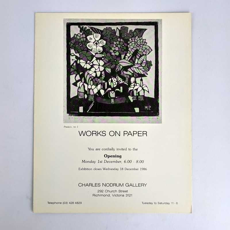Charles Nodrum Gallery - Works on Paper