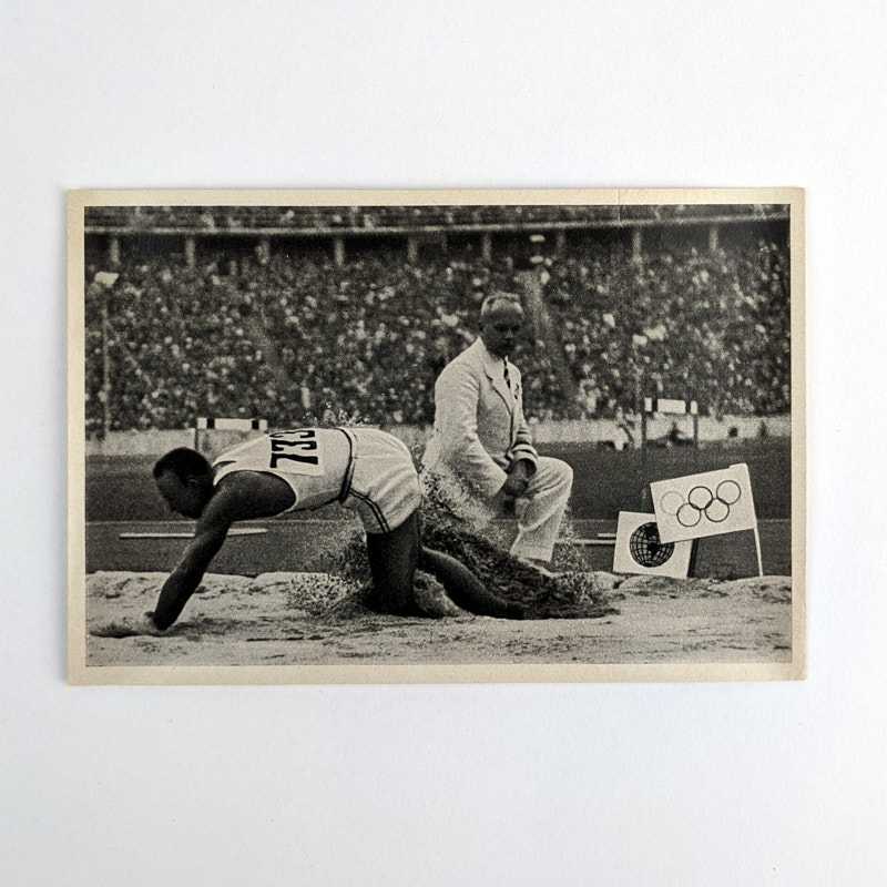 Cigaretten-Bilderdienst - Jesse Owens [Athletics]: Sammelwerk Nr. 14 Olympia 1936 - Band II Bild Nr. 57 Gruppe 61