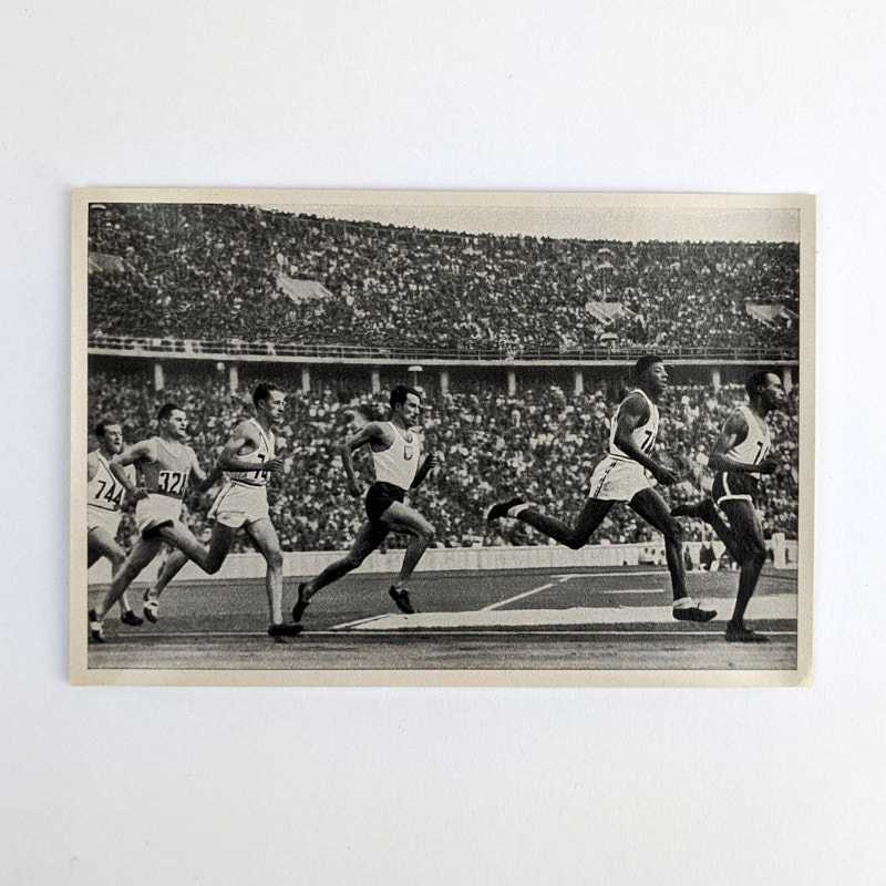 Cigaretten-Bilderdienst - John Woodruff [Athletics]: Sammelwerk Nr. 14 Olympia 1936 - Band II Bild Nr. 38 Gruppe 61