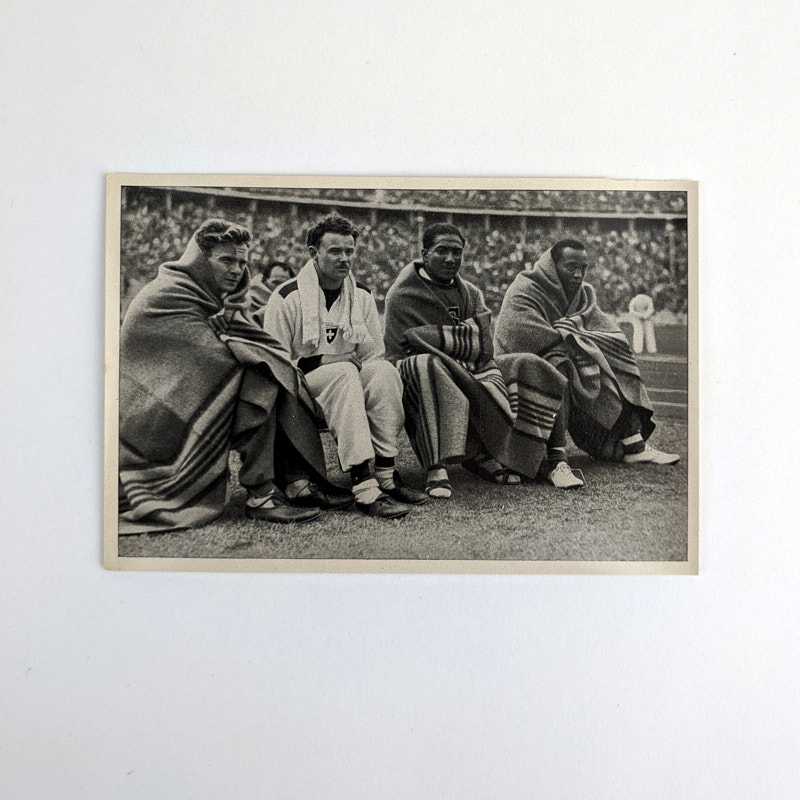 Cigaretten-Bilderdienst - Jesse Owens [Athletics]: Sammelwerk Nr. 14 Olympia 1936 - Band II Bild Nr. 34 Gruppe 57