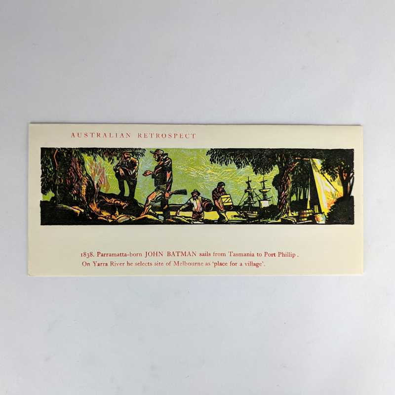 Kenneth Wallace-Crabbe - Australian Retrospect Christmas Card: John Batman