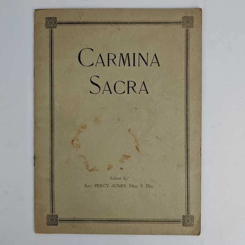 Percy Jones - Carmina Sacra: 17 Motets for 3 Equal Voices