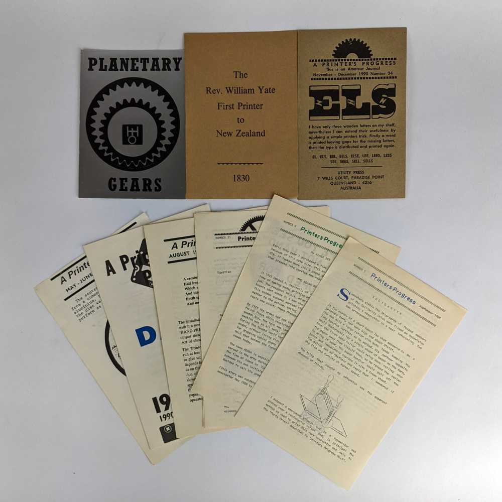 John Setek - Lot of 10 Odd Issues of A Printer's Progress