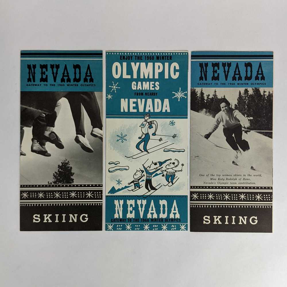 State Printing Office, Carson City, Nevada - Enjoy the 1960 Winter Olympic Games from Nearby Nevada & Skiing (3 Volumes)