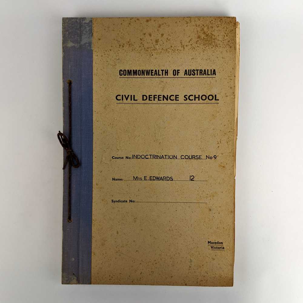 Australian Civil Defence School - Indoctrination Course No. 9