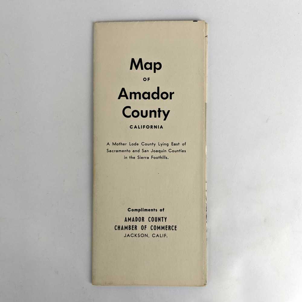 C. E. Bronson - Map of Amador County, California: A Mother Lode County Lying East of Sacramento and San Joaquin Counties in the Sierra Foothills