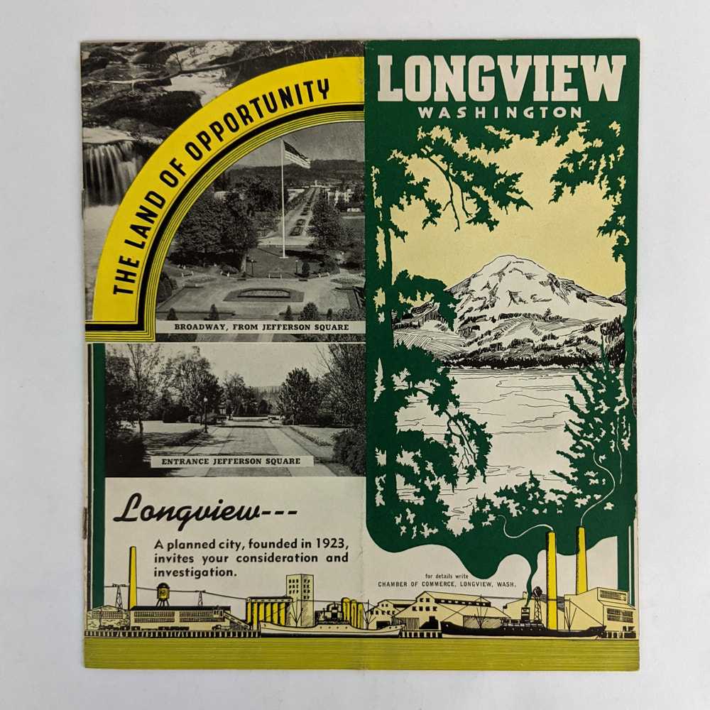 Chamber of Commerce, Longview - Longview, Washington: The Land of Opportunity