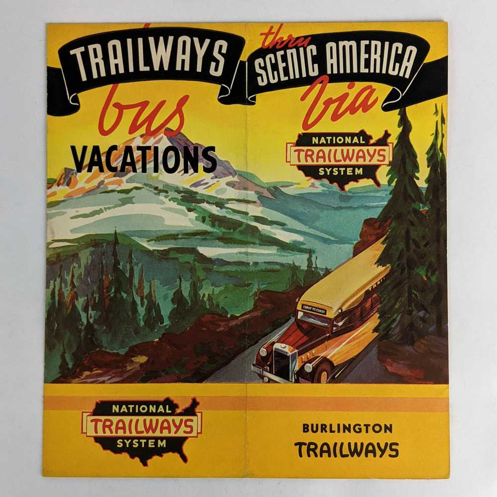 National Trailways System - Trailways Bus Vacations Thru Scenic America Via National Trailways System