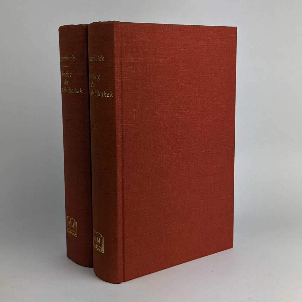 [Franz Freiherr von Lipperheide] - Katalog Der Freiherrlich Von Lipperheide'schen Kostumbibliothek (2 Volumes)