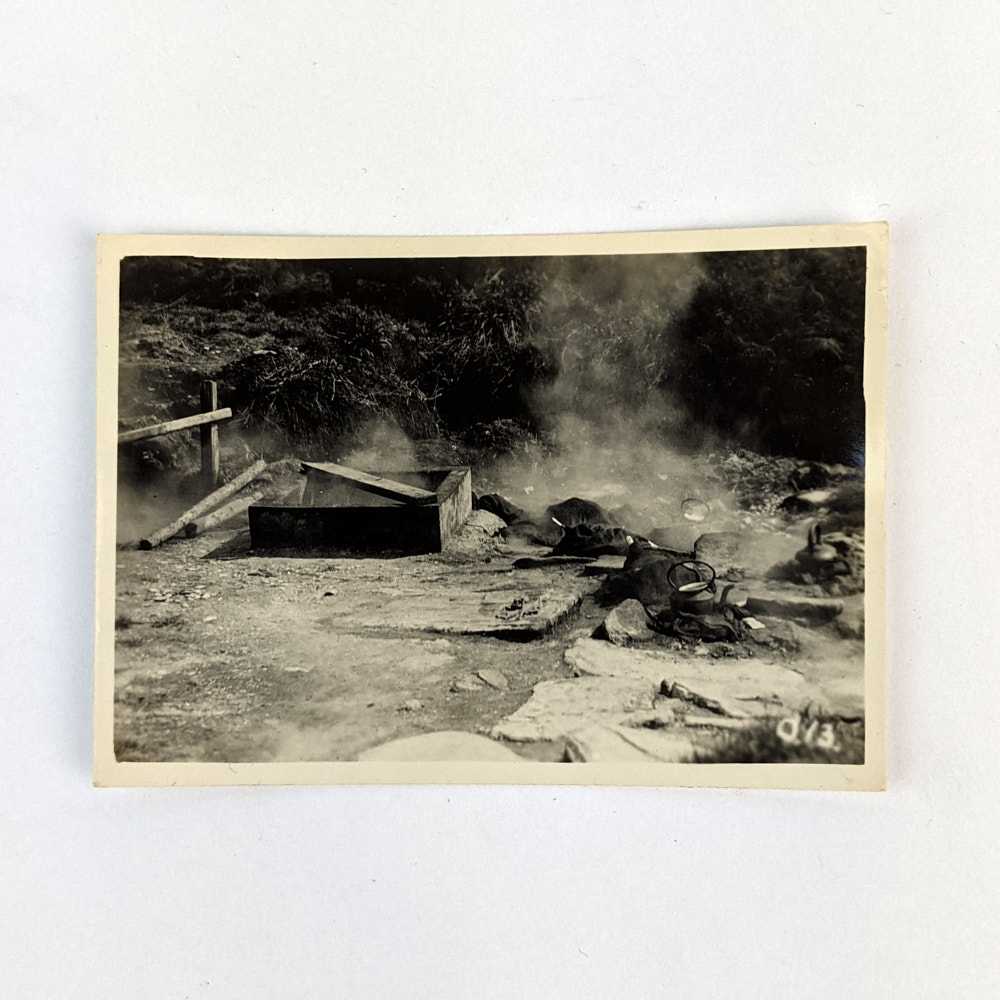 Anonymous - Photograph of Pot Holes for Maori Cooking, Thermal Region, Rotorua