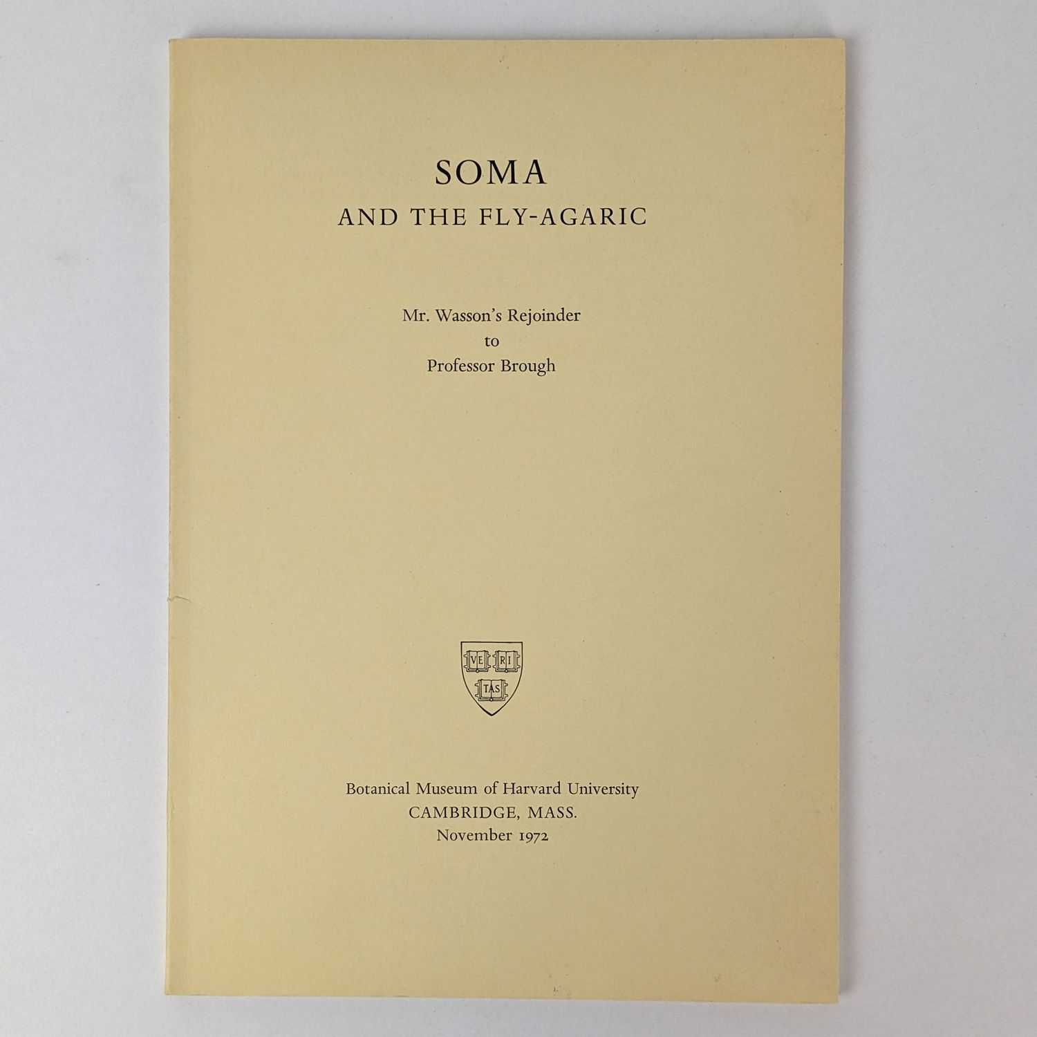 R. Gordon Wasson - Soma and the Fly-Agaric: Mr. Wasson's Rejoinder to Professor Brough