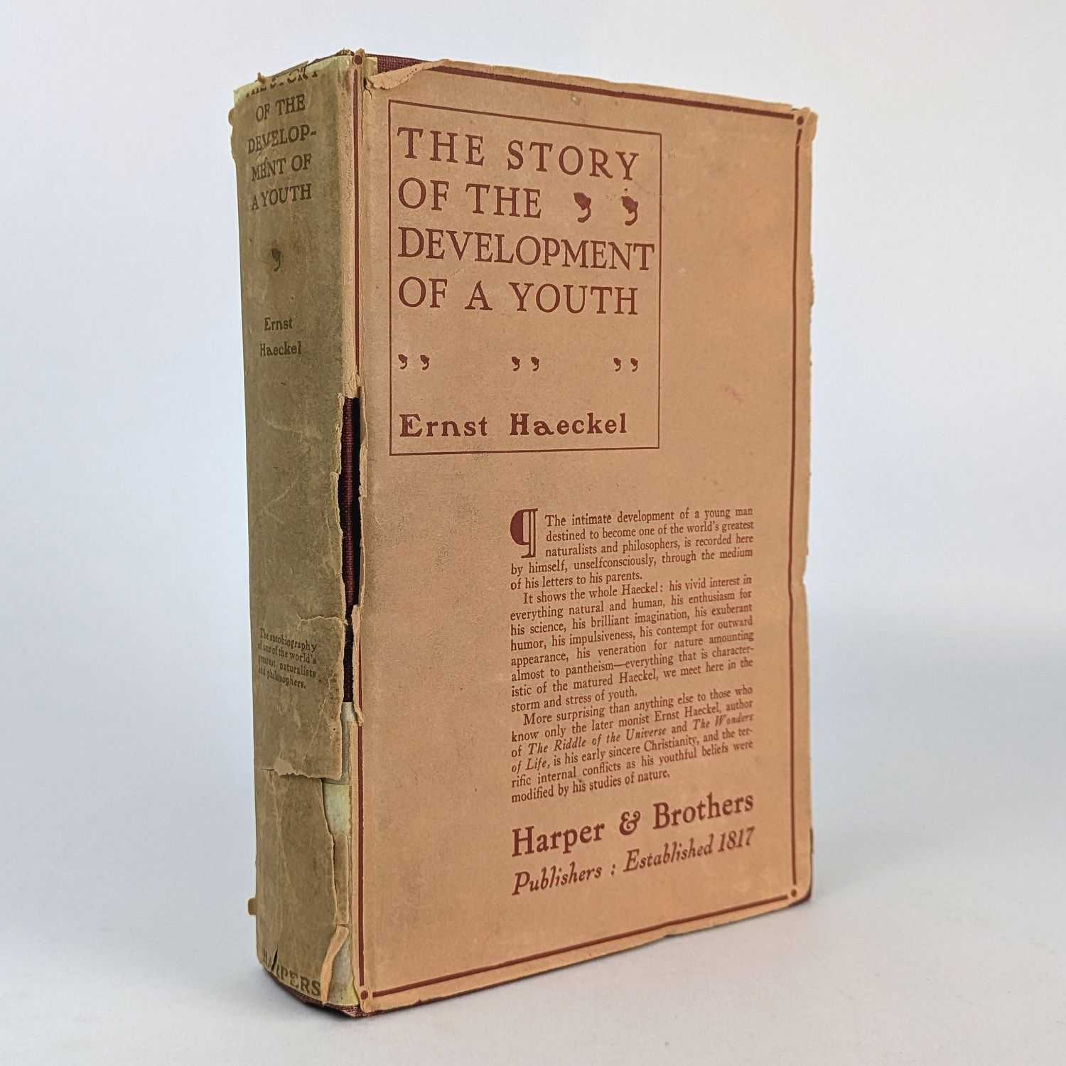 Ernst Haeckel - The Story of the Development of a Youth