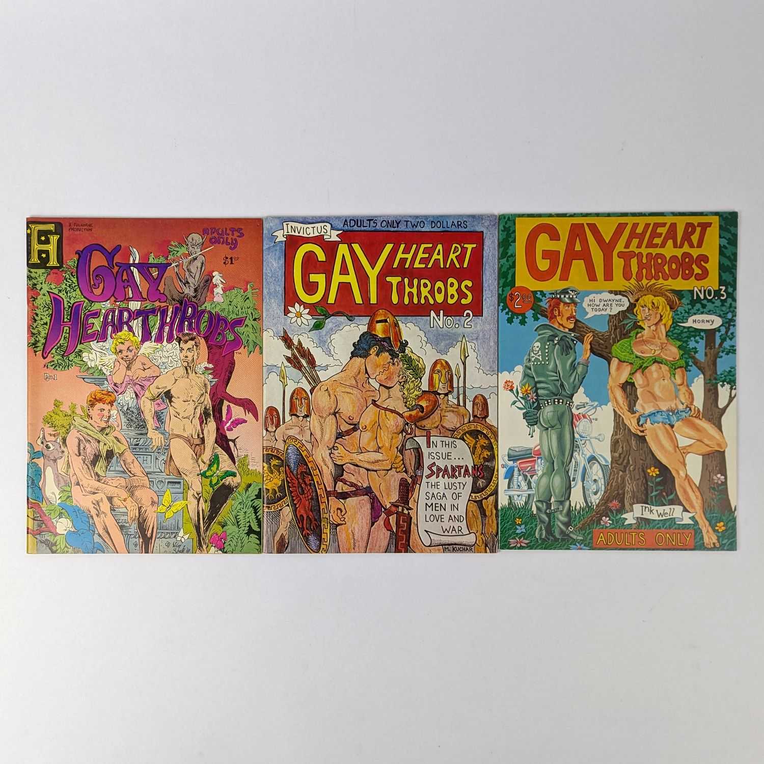 Larry Fuller; Mike Kuchar - Gay Heart Throbs (3 Issues, Complete)
