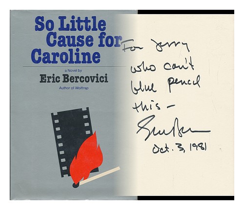 BERCOVICI, ERIC So Little Cause for Caroline 1981 First Edition Hardcover - 第 1/1 張圖片