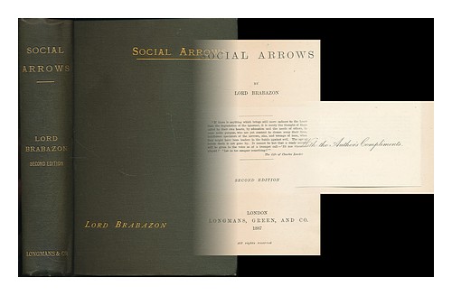 Image of BRABAZON  REGINALD  12TH EARL OF MEATH (1841-1929) Social arrows / Reginald Brab