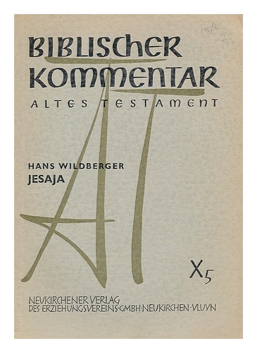 WILDBERGER, HANS (1910-) Jesaja 1970 First Edition Paperback - Picture 1 of 1