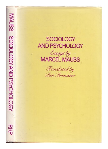 sociology and psychology essay by marcel mauss