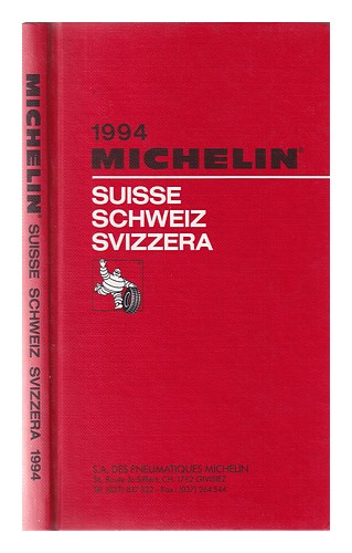 MICHELIN Suisse/ Schweiz/ Svizzera Michelin 1994 1994 Hardcover - Picture 1 of 1