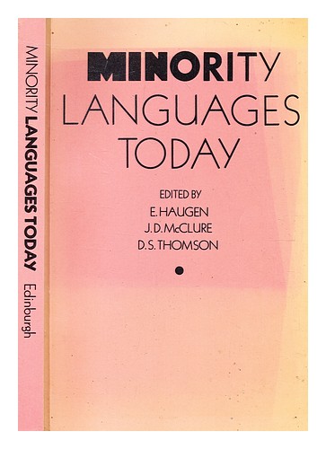 HAUGEN EINAR Minority languages today : a selection from the papers read at the - Picture 1 of 1