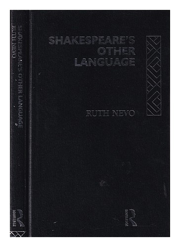 NEVO, RUTH Shakespeares andere Sprache / Ruth Nevo 1987 Erstausgabe Hardcover - Bild 1 von 1